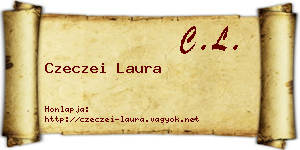 Czeczei Laura névjegykártya